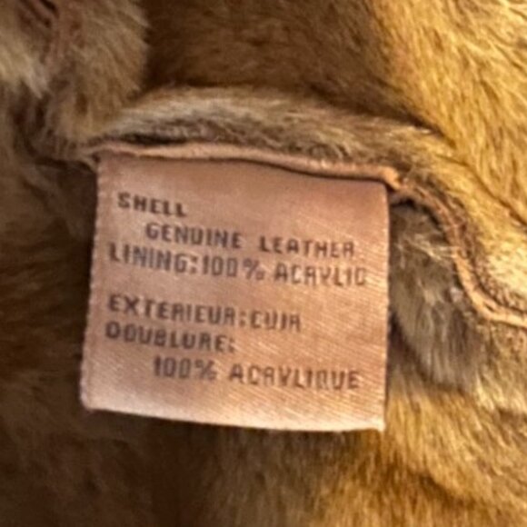 UGG Suede Leather and Faux Fur Lined Hooded Bomber Jacket | Size M - Picture 13 of 14